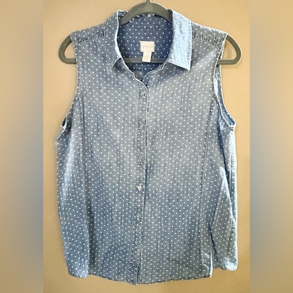 Chico's Tops - Chico’s size 1 (medium) sleeveless blouse, EUC
